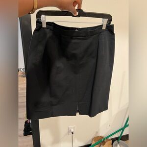 Harve Benard Black 100% Cotton Skirt office siren 90s minimalist carolyn kennedy